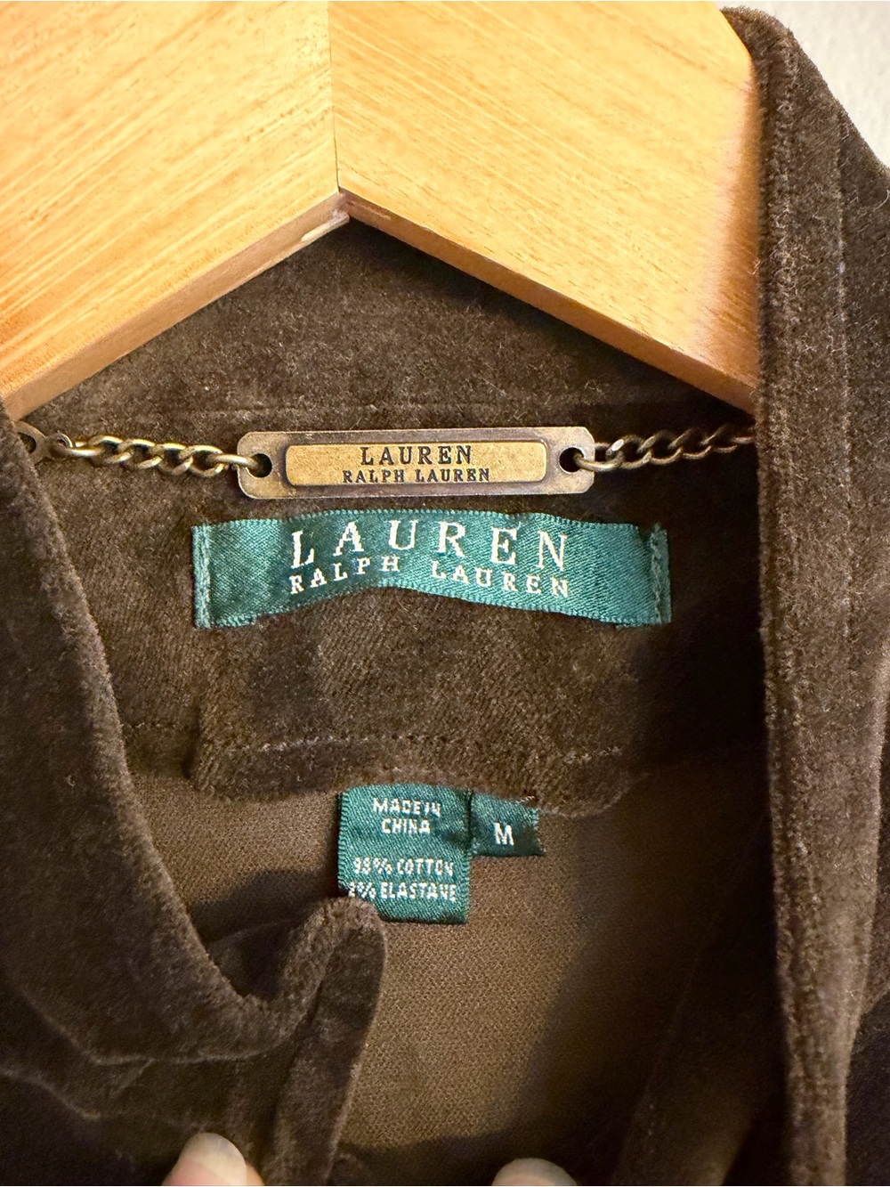 LAUREN Ralph Lauren Velvet Equestrian Mock Neck Vest - Picture 3 of 8